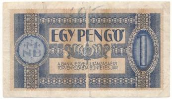 1938. 1P "H 687 050408" T:F, folt
Hungary 1938. 1 Pengő "H 687 050408" C:F, spo...