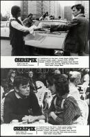 cca 1989 előtt készült, "Cserepek" című magyar film jelenetei és szereplői, 10 db vintage ...