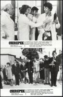 cca 1989 előtt készült, "Cserepek" című magyar film jelenetei és szereplői, 10 db vintage ...