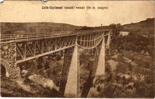 Csíkgyimes, Gyimes, Ghimes; vasúti vonal, vasúti híd / railway bridge (b)