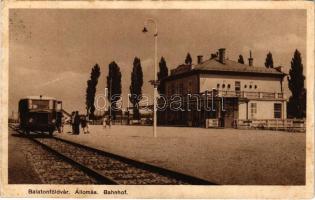 1930 Balatonföldvár, vasútállomás, sínautóbusz, sínbusz (EK)