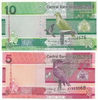 Gambia 2023. 5D + 10D T:AU, sarokhajlás Gambia 2023. 5 Dalasis + 10 Dalasis C:AU, folded corner Krause P#37, P#38