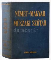 Nagy Ernő, Klár János (szerk.): Német-magyar műszaki szótár. Harmadik, függelékkel bővített kiadás. Budapest, 1970, Terra. Kiadói egészvászon kötés.