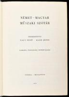Nagy Ernő, Klár János (szerk.): Német-magyar műszaki szótár. Harmadik, függelékkel bővített kiadás. ...
