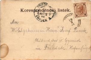 1901 Dolní Lutyne, Nemecká Lutyne, Deutschleuten; Kirche, Schule, Pfarre, Ort, Ziegelei / Kosciul, S...