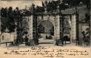 1904 Gyulafehérvár, Alba Iulia; Alsó Károlykapu. Schäser Ferenc kiadása / Unteres Karlsthor / gate (EK)