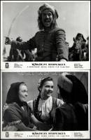 cca 1979 előtt készült, "Rákóczi hadnagya" című magyar film jelenetei és szereplői, 13 db ...