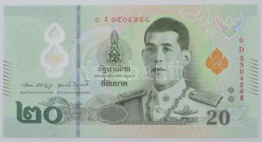 Thaiföld DN(2022) 20B "X. Rama" (polimer) T:AU Thailand ND(2022) 20 Baht "Rama X" (polymer) C:AU References: The Banknote Book TBB#200a