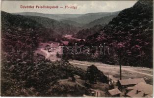 1912 Felsőbánya, Baia Sprie; Fő völgy. Daasek Péter kiadása / mine valley (EK)