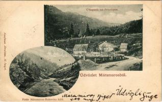 1900 Máramaros, Maramures; Útkaparói lak a Priszlopon, Határ Bukovina felől. Kaufman Ábrahám kiadása / border from Bukovina, villa on Prislop (EK)