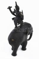 Vishnu elefánton. Bronz, cca 20. sz. eleje, m: 18,5 cm