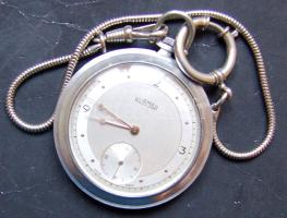 ROAMER típusú art deco zsebóra hozzávaló láncával, kifogástalan és működőképes állapotban