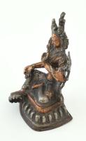 Tara. Réz szobor, lezárt állapotban, Nepál, 20. sz., m: 12 cm