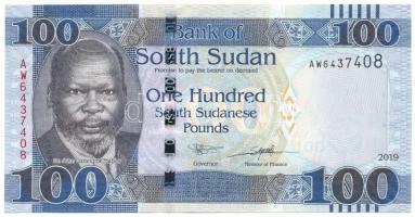 Dél-Szudán 2015. 100P T:AU, hullámos papír South Sudan 2015. 100 Pounds C:AU, wavy paper Krause P#15