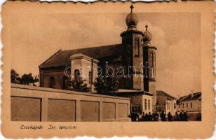 Érsekújvár, Nové Zámky; Izraelita templom, zsinagóga. Schulcz Testvérek kiadása / synagogue (EK)