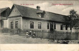 1909 Jászómindszent, Poproc (Kassa, Kosice); M. kir. állami óvoda / kindergarten (EK)