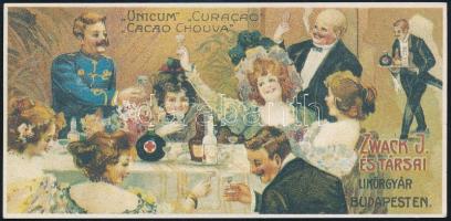 Zwack J. és Társai Likőrgyár Unicum reprint számolócédula tömb, 15 db-os