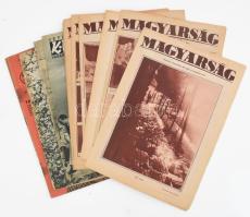 cca 1930-1940 15 db képes magazin: Magyarság melléklet, Képes Vasárnap, 2 Tolnai Rédekes fotókkal