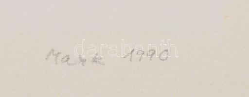 Mark (Márkus), Anna (1928-): Geometrikus kompozíció, 1990. Szitanyomat, papír, jelzett, számozott (8...