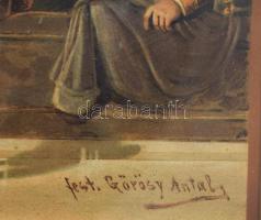 Görösy Antal (?-?) festménye után: Megadjuk - Kossuth Lajos a Képviselőház ülésén 1848-ban. Színes l...