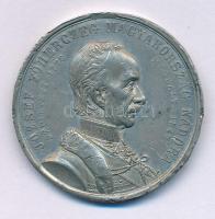 August Kleeberg (-)1876. "József főherczeg Magyarország nádora - Született 1776 - Meghalt 1847 / A nagy hazafi emlékére 1876" kétoldalas Sn emlékérem (34mm) T:XF karc, ph., fülhiány