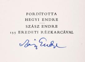 Omár Chájjám: Robáiyát. Ford.: Hegyi Endre. Szász Endre 1935 eredeti rézkarcával. (Számozott, aláírt...