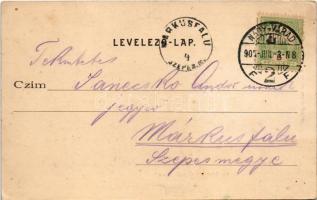 1905 Nagyvárad, Oradea; M. kir. honvéd hadapródiskola. Sebő Imre kiadása / K.u.K. military cadet sch...