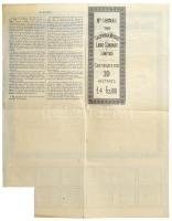 Amerikai Egyesült Államok 1888. "The California (Mexico) Land Company" 4 Pound / 10 Frankr...