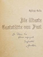 Galla György: A legrégibb pesti vendéglő. / Die älteste Gaststätte von Pest. A szerző, Galla György ...