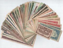 37db-os korona, pengő, adópengő és forint tétel, közte 1915. 10K + 1930. 20P + 1944. 10P + 20P stb. T:F, közte 5db VG