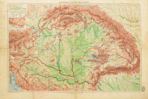 1942 Nagy-Magyarország politikai térképe / hegy- és vízrajzi térképe, kétoldalas, 1 : 2.500.000, M. Kir. Honvéd Térképészeti Intézet, kissé viseltes állapotban, 29x43 cm