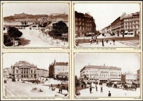 1986 Budapest Anno, 10 db Klösz György fotóival illusztrált képeslap, többnyelvű kísérőfüzettel. Kia...