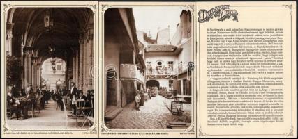 1986 Budapest Anno, 10 db Klösz György fotóival illusztrált képeslap, többnyelvű kísérőfüzettel. Kia...