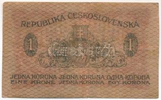 Csehszlovákia 1919. 1K T:F,VG Czechoslovakia 1919. 1 Koruna C:F,VG Krause 6.a