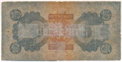 Csehszlovákia 1921. 5K T:Pr ragasztva Czechoslovakia 1921. 5 Korun C:Pr sticked Krause 15