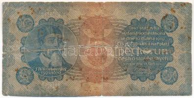 Csehszlovákia 1921. 5K T:Pr ragasztva Czechoslovakia 1921. 5 Korun C:Pr sticked Krause 15