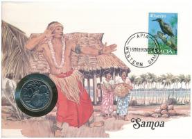 Szamoa 1988. 20s Cu-Ni felbélyegzett borítékban, bélyegzéssel, német nyelvű leírással T:UNC
Samoa 1...