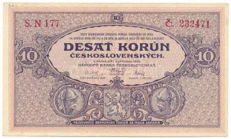 Csehszlovákia 1927. 10K T:VF Czechoslovakia 1927. 10 Korun C:VF Krause P#20