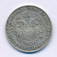 1856E 20Kr Ag "Ferenc József" Gyulafehérvár (4,28g) T:XF apró ph.
Hungary 1856E 20 Kreuze...