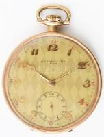 Tissot Locle 14K arany (Au) nyitott zsebóra, Jelzett, működő szerkezet, jelzett tok d: 50 mm Br 58,2...