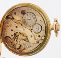 Tissot Locle 14K arany (Au) nyitott zsebóra, Jelzett, működő szerkezet, jelzett tok d: 50 mm Br 58,2...