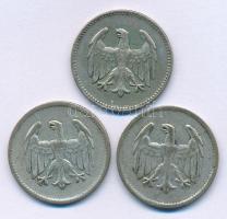 Németország / Weimari Köztársaság 1924A 1M Ag (3xklf) "A", "E" és "J" ...