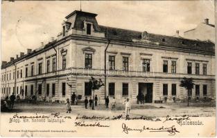 1904 Kolozsvár, Cluj; M. kir. honvéd laktanya, katonák. Schuster Emil kiadása / K.u.K. military barracks, soldiers (fa)