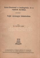 Glaser Lajos:  Kelet-Dunántúl a honfoglalás és a vezérek korában. Fejér vármegye kialakulása. [Budapest], 1937. (Szerző - Sárik Gyula és Géza Könyvnyomdai Műintézete, Cegléd). 47 + [1] p. Egyetlen kiadás. Glaser Lajos (1903-1944) geográfus, térképész, levéltáros, Cholnoky Jenő és Teleki Pál tanítványa. Történeti földrajzi dolgozatában a fejedelmi törzs szállásterületének számító Kelet-Dunántúl, a később Fejér megye néven az elsők között megszerveződő megye birtok- és közigazgatási viszonyait vizsgálja, levéltári forrásokra támaszkodva. Oldalszámozáson belül néhány szövegközti térképekkel illusztrálva. Fűzve, kiadói borítóban. Jó példány.