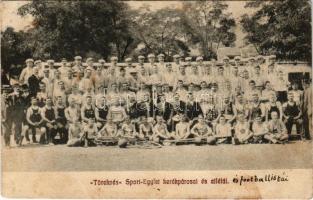 1910 Törekvés Sport-Egylet (Törekvés SE) kerékpárosai, futballistái és atlétái. Bäumler Ede fényképész / Hungarian cyclists, football players and athletes (fa)