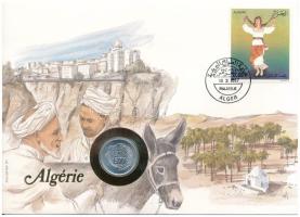 Algéria 1977. 5c Al "FAO" felbélyegzett borítékban, bélyegzéssel, német nyelvű leírással T:UNC Algeria 1977. 5 Centimes Al "FAO" in envelope with stamp and cancellation, with German description C:UNC
