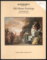 Sotheby's régi mesterek áverésének katalógusa, 1985. Angol és holland nyelven. 108 p. Kiadói papírkötés, számos színes és fekete-fehér képpel illusztrált. Külön lapon leütési árakkal