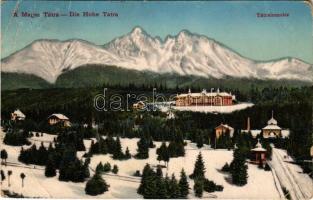 1914 Tátralomnic, Tatranská Lomnica (Magas-Tátra, Vysoké Tatry); tél / winter (EB)