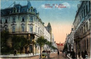 Lviv, Lwów, Lemberg; Ul. 3 Maja / street, automobile (EK)