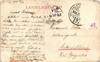 1908 Gyenesdiás, Balaton fürdő. Mérei Ignác kiadása (Rb)